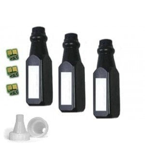 Absolute Toner Compatible 3 Bottles + 3 Chips HP CF280A  Black Toner Cartridge Refill Kit (HP 80A) HP Refill