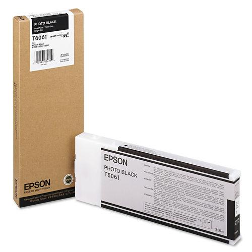 Absolute Toner Genuine Original OEM T606100 EPSON Ultrachrome Photo Black Cartridge Original Epson Cartridges
