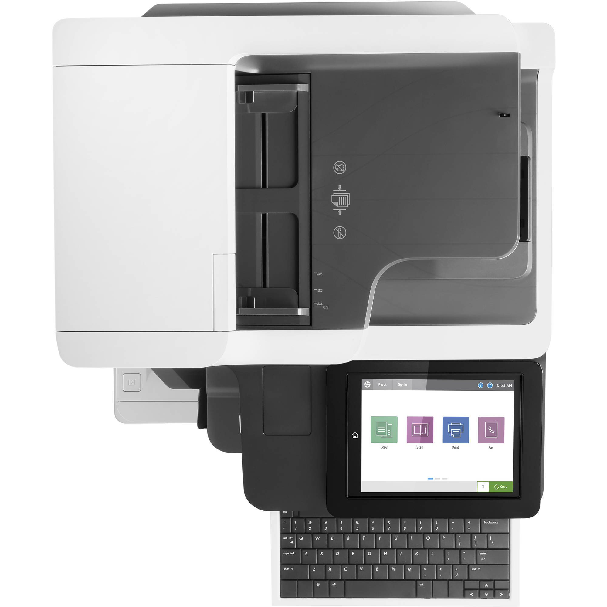 Absolute Toner $35/Month HP REPOSSESSED Laserjet Enterprise MFP M632z Monochrome Multifunction Laser Printer Scanner Office Copier Showroom Monochrome Copier