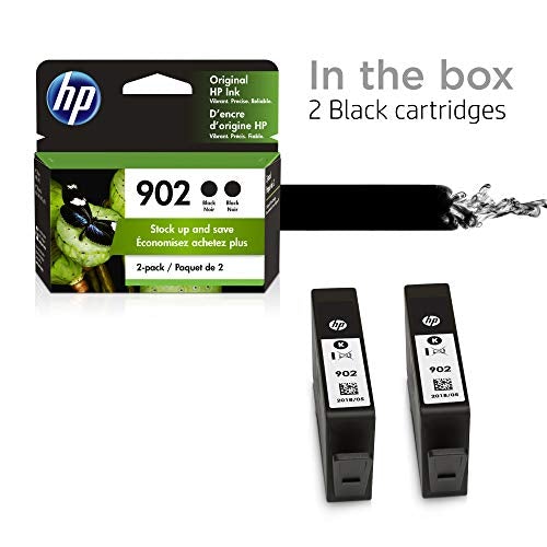 Absolute Toner HP 902 Original Genuine OEM Black Ink Twin Pack Cartridge HP Ink Cartridges