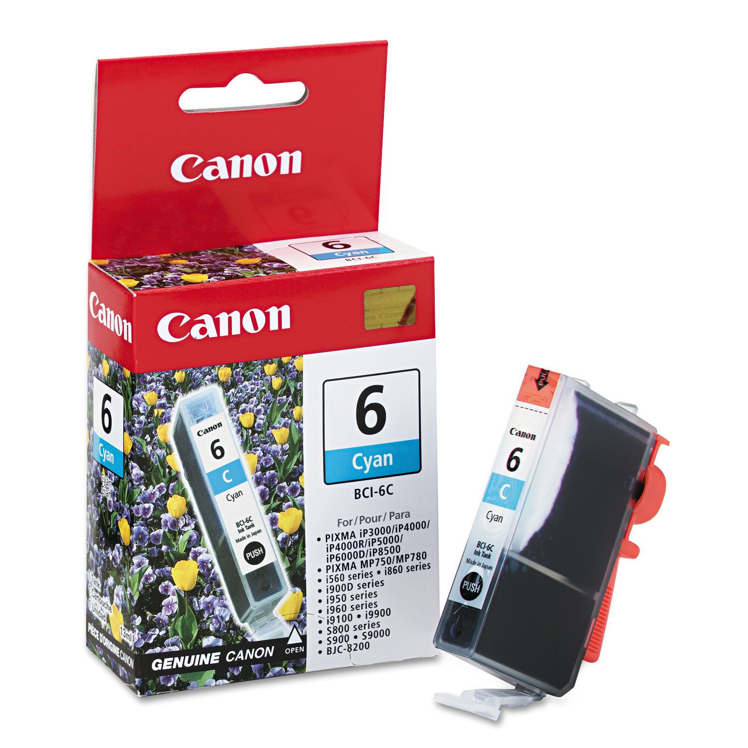 Absolute Toner Canon BCI-6C Cyan Original Genuine OEM Ink Cartridge | 4706A003 Original Canon Cartridges
