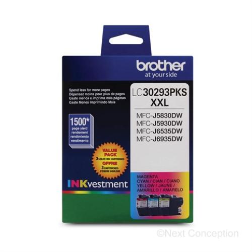 Absolute Toner Brother LC30293PKS Original Genuine OEM High Yield Combo Pack Ink Cartridge Brother Ink Cartridges