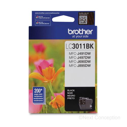 Absolute Toner LC3011BKS BLACK INK FOR MFCJ491DW, MFC690DW 0.2K Brother Ink Cartridges