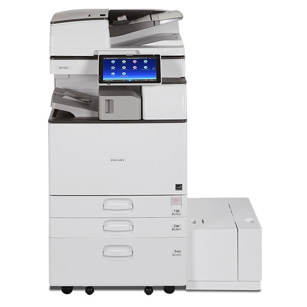 Absolute Toner $59/Month Ricoh Aficio MP 2555 Black and White Multifunction Laser Printer Scanner Office Copier Only 23K Pages Printed Printers/Copiers