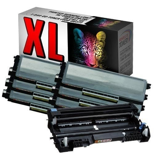 Absolute Toner Compatible 6 + 1  Brother TN-650 Black Toner Cartridges + DR-620 Drum Cartridge Combo (High Yield Of TN-620) Brother Toner Cartridges