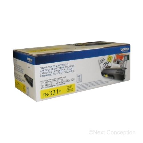 Absolute Toner TN331Y BROTHER YELLOW 1.5K TONER FOR HLL8350CDW/MFCL8850CDW Original Brother Cartridges