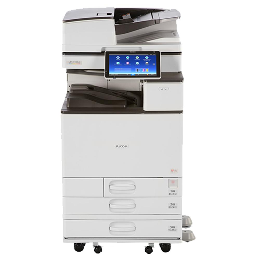Absolute Toner $64/Month Ricoh MP C3504 Color Laser Multifunction Printer Machine (Copy, Scan, Fax) 11X17, 12x18 With Duplex Printing and 1200x1200 Dpi Print Resolution Showroom Color Copiers