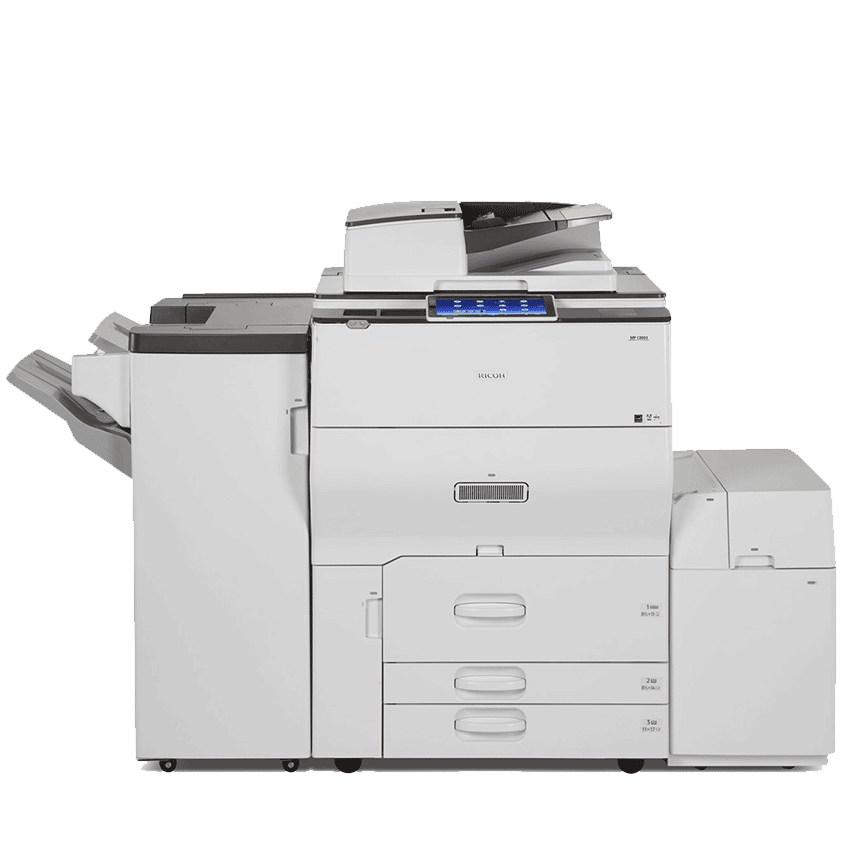 Absolute Toner $65/Month Ricoh MP C6503 65PPM Color Multifunction Laser Photocopier Printer Scanner, 11x17 12x18 With 1200 x 4800 Dpi Print Resolution Showroom Color Copier