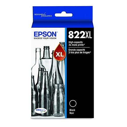 Absolute Toner T822XL120-S Epson EPSON T822 High Capacity Black Ink Cartridge Original Epson Cartridges