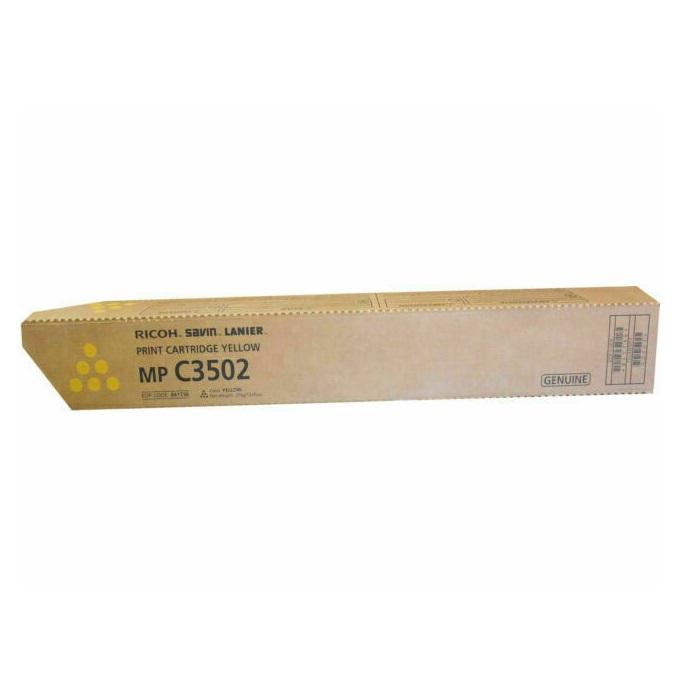 Absolute Toner Ricoh MP C3002/C3502 Yellow Genuine OEM Toner Cartridge, 18000 Yield | Ricoh 841736 Originial Ricoh Cartridges