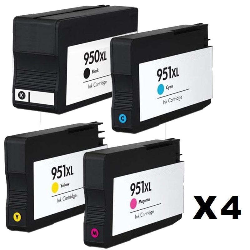 Absolute Toner AbsoluteToner 16 Ink Cartridge Compatible With HP 950XL & 951XL Combo (Black, Cyan, Magenta, Yellow) SPECIAL HP Ink Cartridges