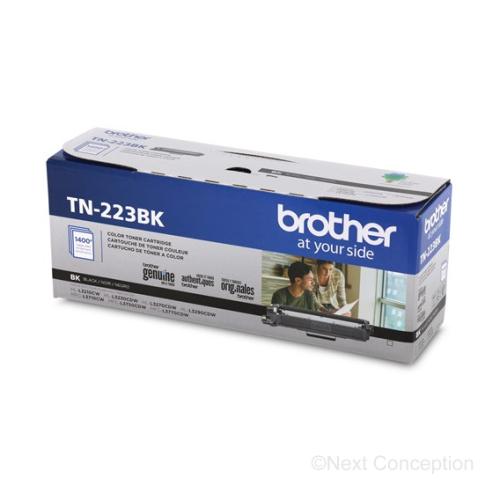 Absolute Toner Brother Genuine OEM TN223BK, Standard Yield Black Toner Cartridge Original Brother Cartridges
