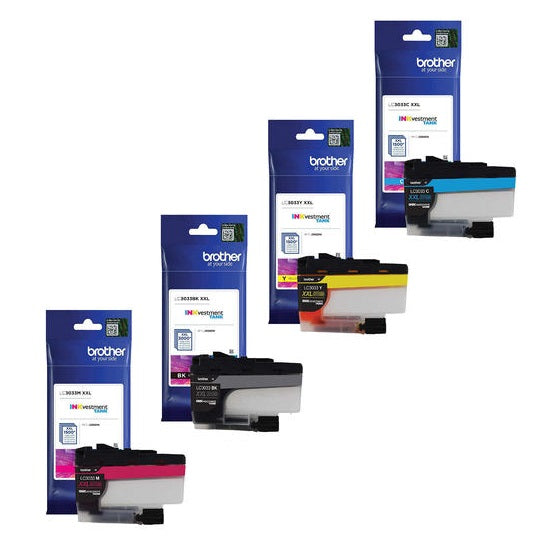 Absolute Toner Brother LC3033 Original Extra High Yield Ink Cartridge Combo BK/C/M/Y Original Brother Cartridges