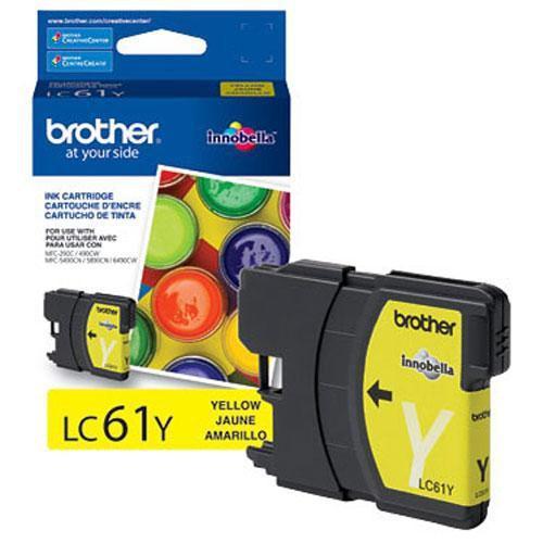 Absolute Toner Genuine Brother OEM  LC61YS Innobella Yellow Original Ink Cartridge Original Brother Cartridges