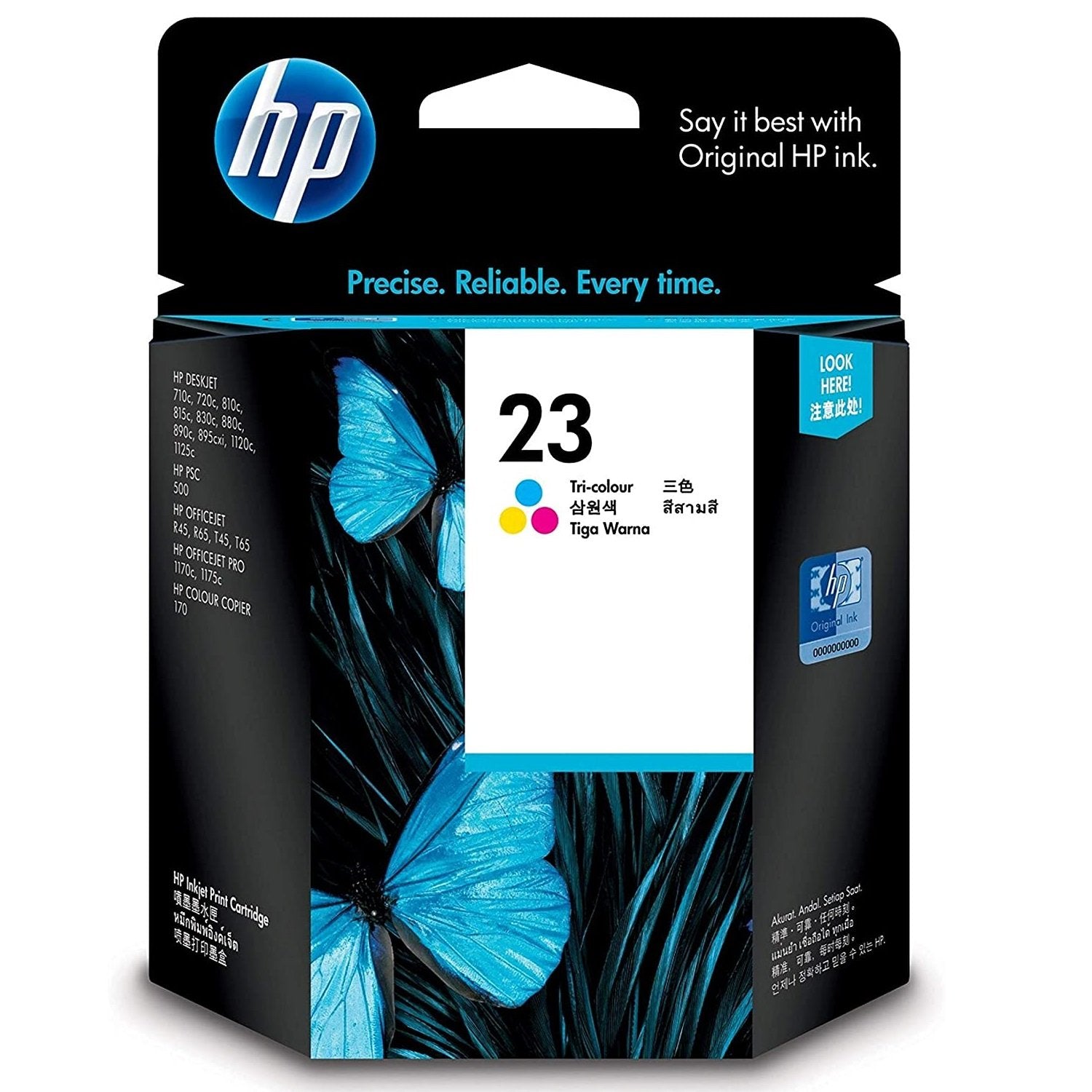 Absolute Toner HP 23 Genuine OEM Original Tri Color Ink Cartridge | C1823D HP Ink Cartridges