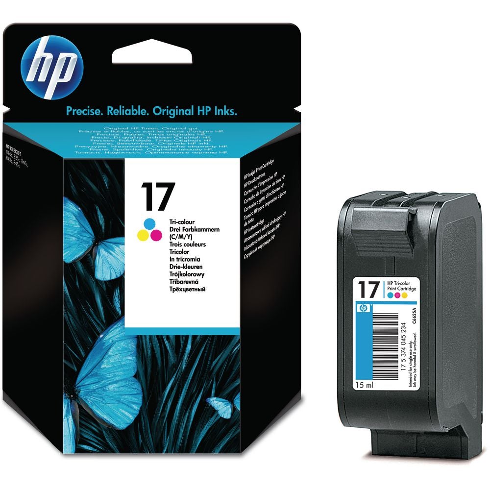 Absolute Toner HP 17 Original Genuine OEM Tri color Ink Cartridge | C6625A HP Ink Cartridges
