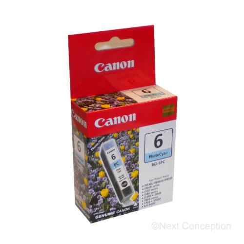 Absolute Toner Canon BCI-6PC Cyan Original Genuine OEM Photo Ink Cartridge | 4709A003 Original Canon Cartridges