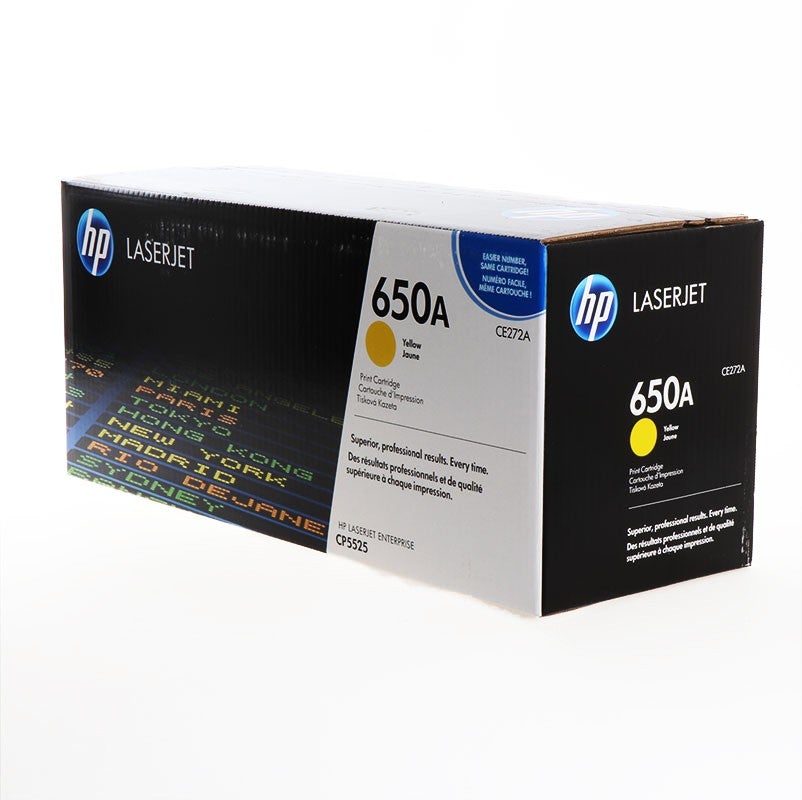 Absolute Toner HP CE272A 650A Original Genuine OEM LaserJet Yellow Toner Cartridge HP Toner Cartridges