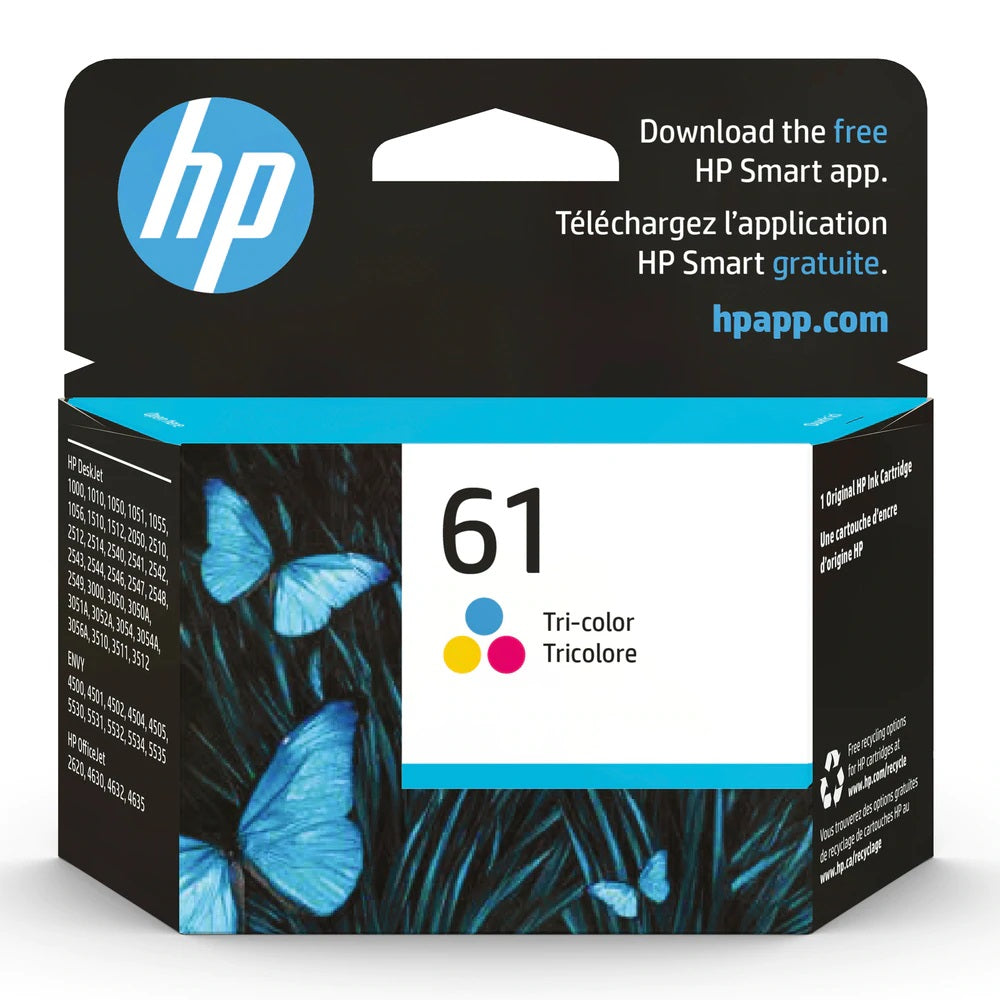 Absolute Toner HP 61 (CH562WN) Tri-color Original Genuine OEM Ink Cartridges HP Ink Cartridges