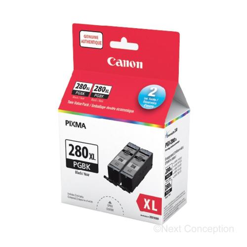 Absolute Toner Canon Genuine OEM PGI-280 XL Black Standard  Ink Cartridge 2021C001 ( 2  in a pack) Original Canon Cartridges