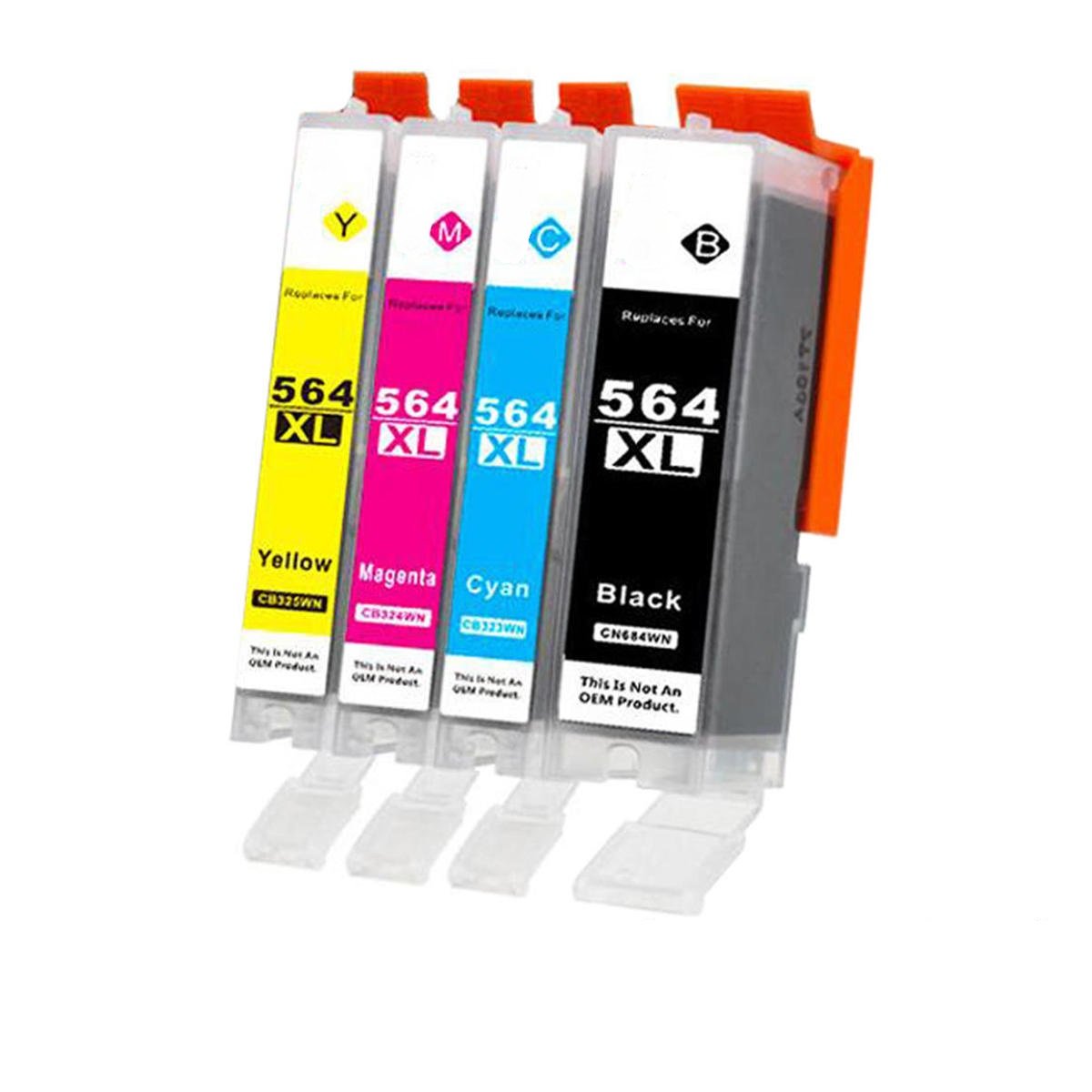 Absolute Toner Compatible HP 564XL High Yield Ink Cartridge Color (Black/Cyan/Magenta/Yellow) Combo HP Ink Cartridges