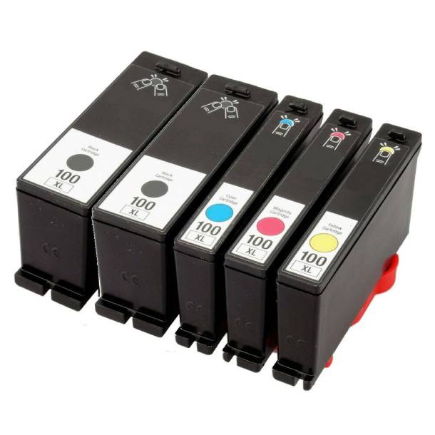 Absolute Toner Pack Of 4 Compatible Lexmark 100 XL (Black, Cyan, Yellow & Magenta) | High Yield Ink Cartridges Combo Pack Lexmark Ink Cartridges