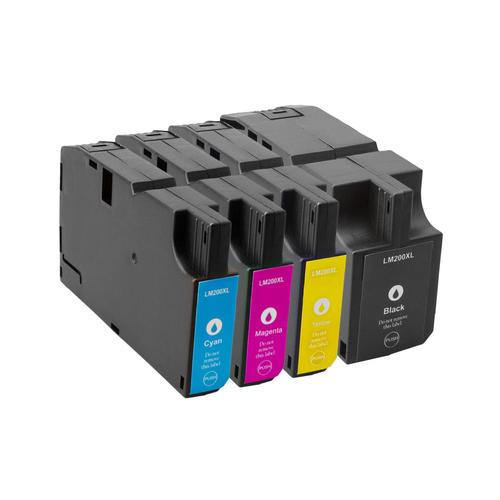 Absolute Toner Pack Of 4 Compatible Lexmark 200 XL (Black, Cyan, Yellow & Magenta) | High Yield Ink Cartridges Combo Pack Lexmark Ink Cartridges