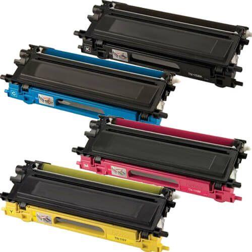 Absolute Toner Compatible Brother TN115 High Yield Color (Black/Cyan/Magenta/Yellow) Toner Cartridge - Combo Pack Brother Toner Cartridges