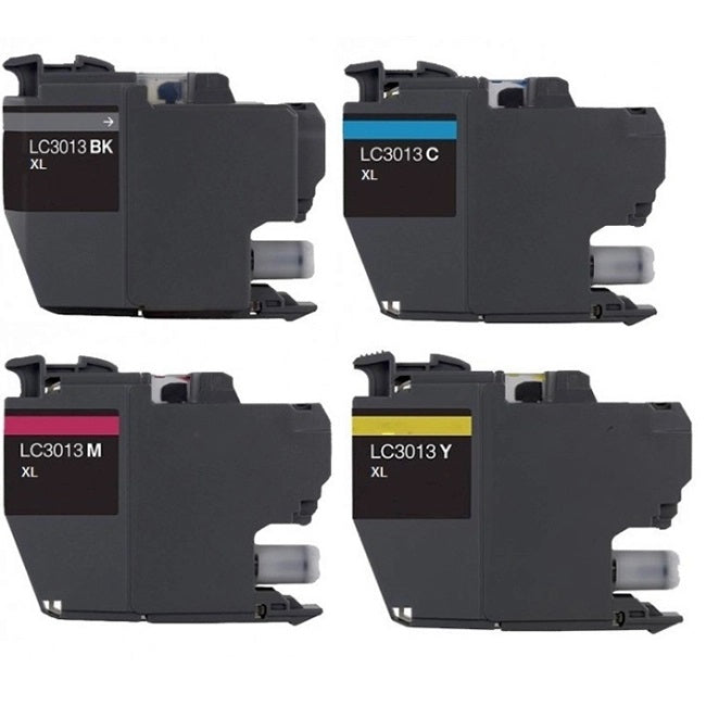 Absolute Toner Compatible Brother LC3013 BK/C/M/Y High Yield Combo Ink Cartridge Brother Ink Cartridges