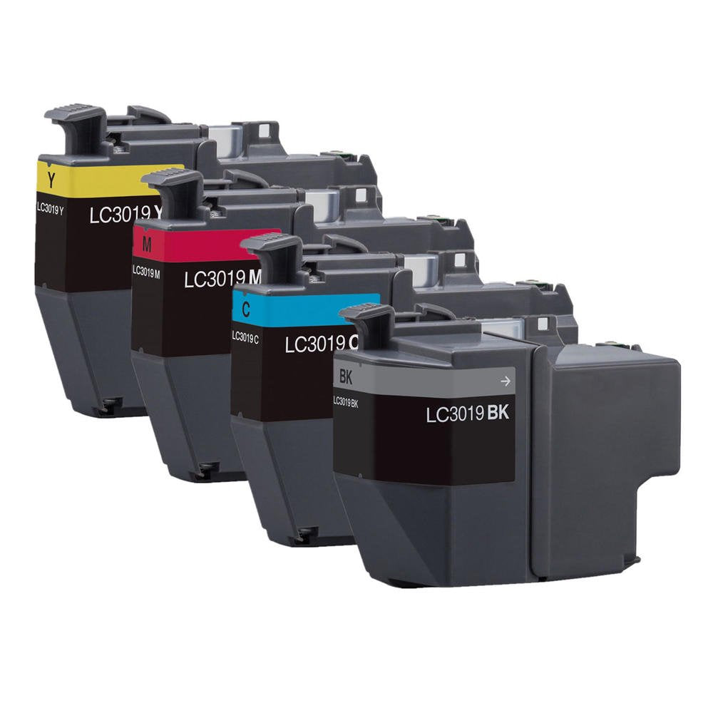 Absolute Toner Compatible Brother LC3019 High Yield Ink Cartridge, Pack Of 4 (Black, Cyan, Magenta, Yellow) Brother Ink Cartridges