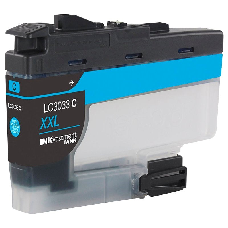 Absolute Toner Compatible Brother LC3033 Cyan Ink Cartridge (LC3033C), Super High Yield Brother Ink Cartridges