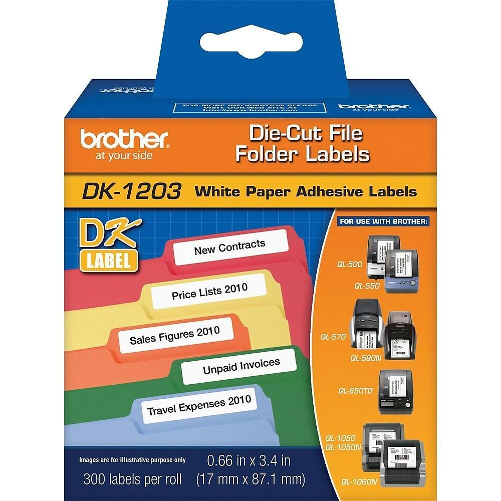 Absolute Toner Brother DK-1203 Original Genuine OEM Label Printer Labels Tape Brother Tape