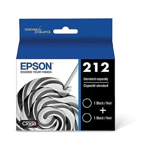 Absolute Toner T212120D2 Epson T212 Claria Black Dual Pack Ink Cartridges S Epson Ink Cartridges