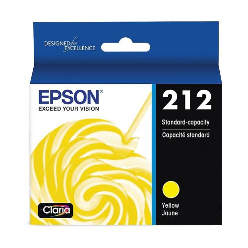 Absolute Toner Genuine Epson OEM T212 Claria Yellow Ink Cartridge T212420S Original Epson Cartridges