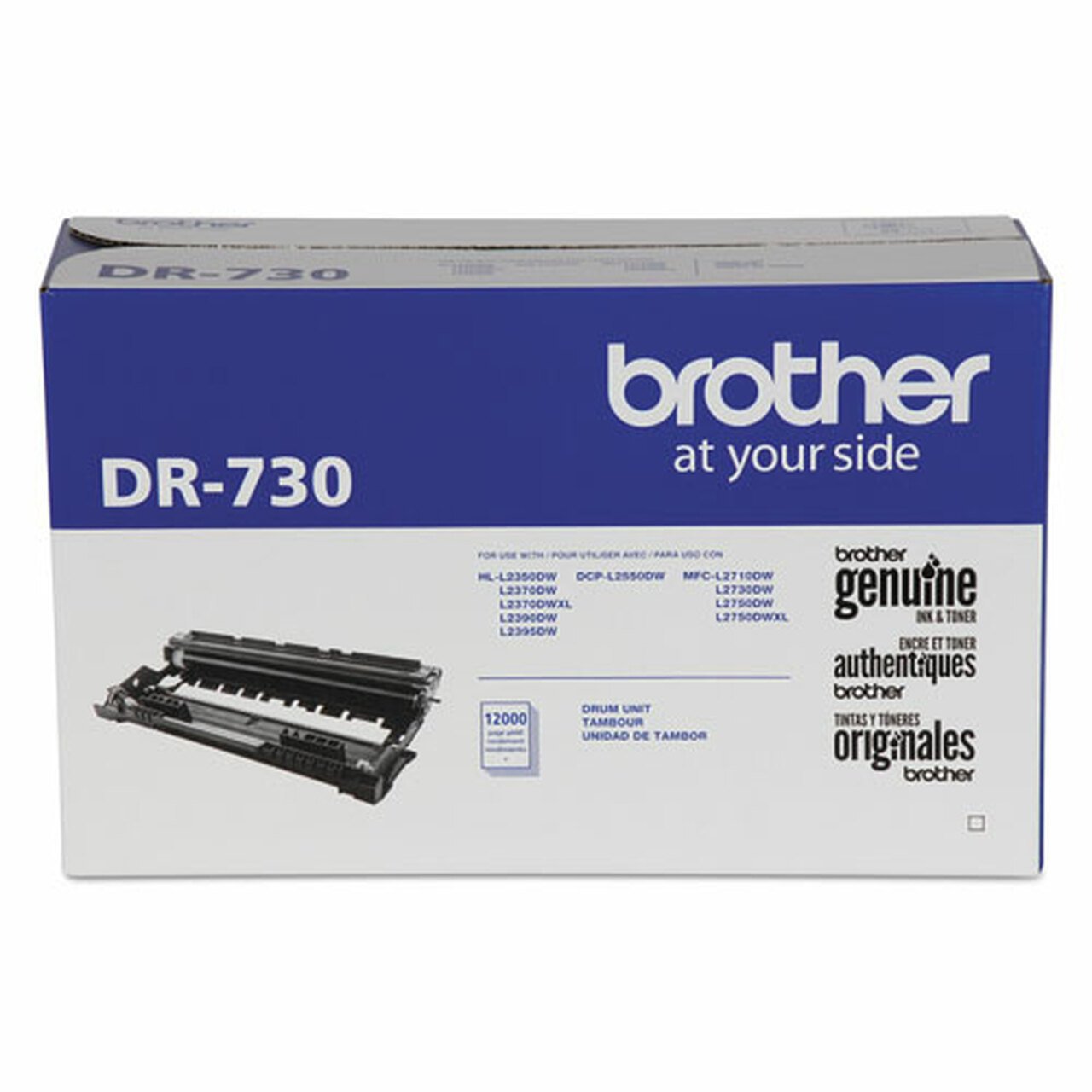 Absolute Toner Original Brother Genuine OEM Drum Unit DR730 Black 12000 Pages Yield Original Brother Cartridges
