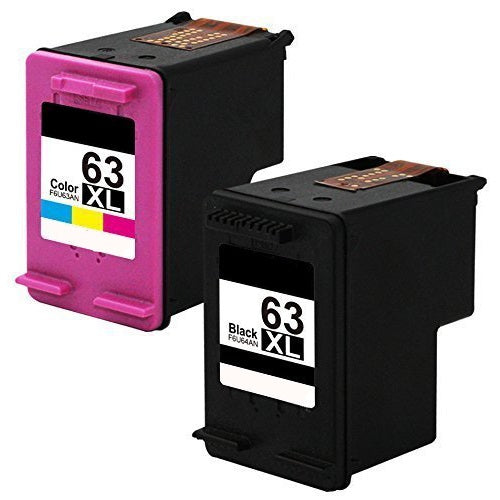Absolute Toner Compatible HP 63XL (F6U63AN / F6U64AN) Black and Tri-Color High Yield Ink Cartridge Combo Pack HP Ink Cartridges