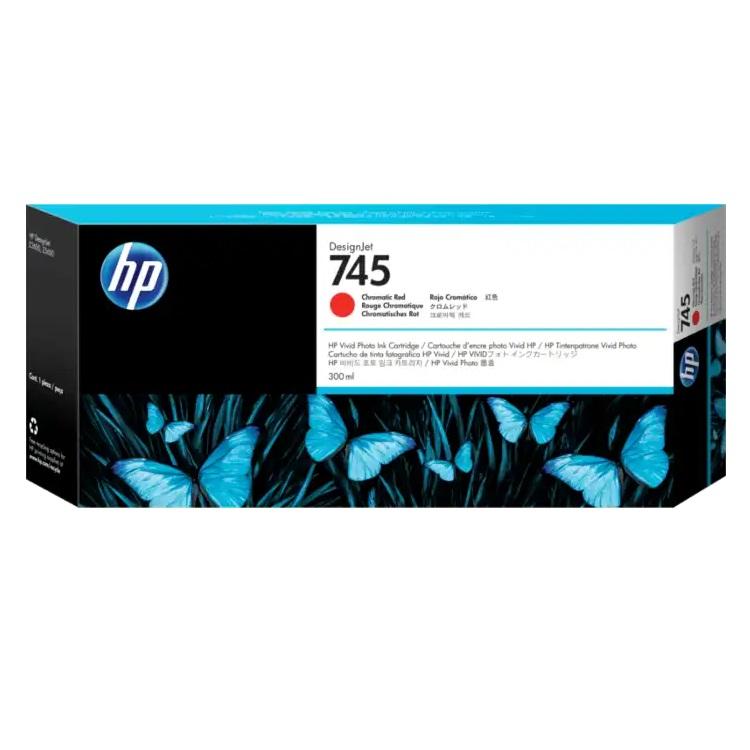 Absolute Toner Original F9K06A HP 745 300ML Genuine OEM Chromatic Red Ink Cartridge HP Ink Cartridges