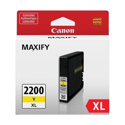 Absolute Toner Genuine Canon PGI-2200 XL (9270B001) High Yield Yellow Original OEM Ink Cartridge Original Canon Cartridges