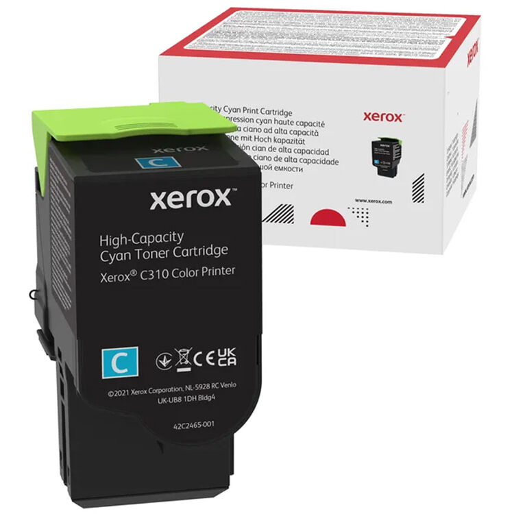 Absolute Toner Genuine Xerox 006R04365 High Capacity Cyan Toner Cartridge For C310/C315 Color Printer Original Xerox Cartridges