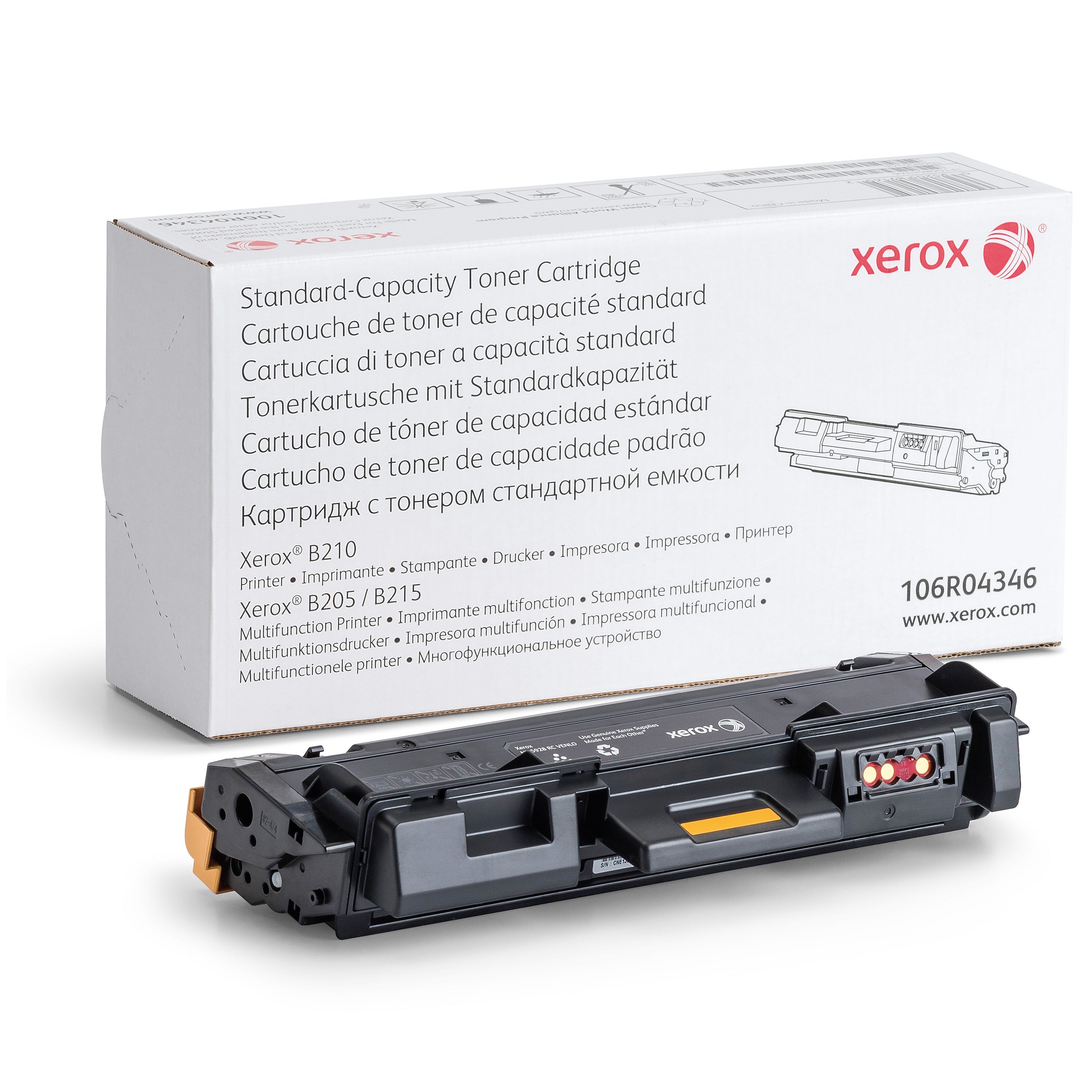 Absolute Toner Genuine Xerox 106R04346 Black Toner Cartridge For B205/B210/B215 Laser Printers | Original OEM Original Xerox Cartridges