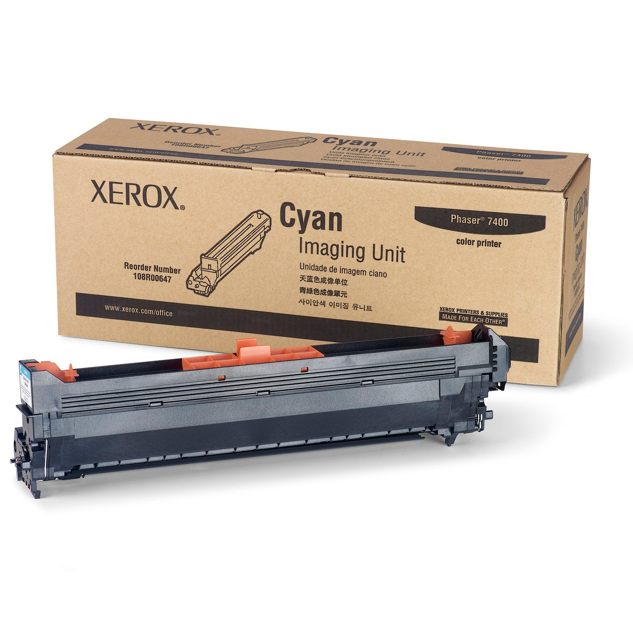 Absolute Toner Genuine Xerox 108R00647 Cyan Laser Imaging Unit for Phaser 7400 Printer | Original OEM Original Xerox Cartridges