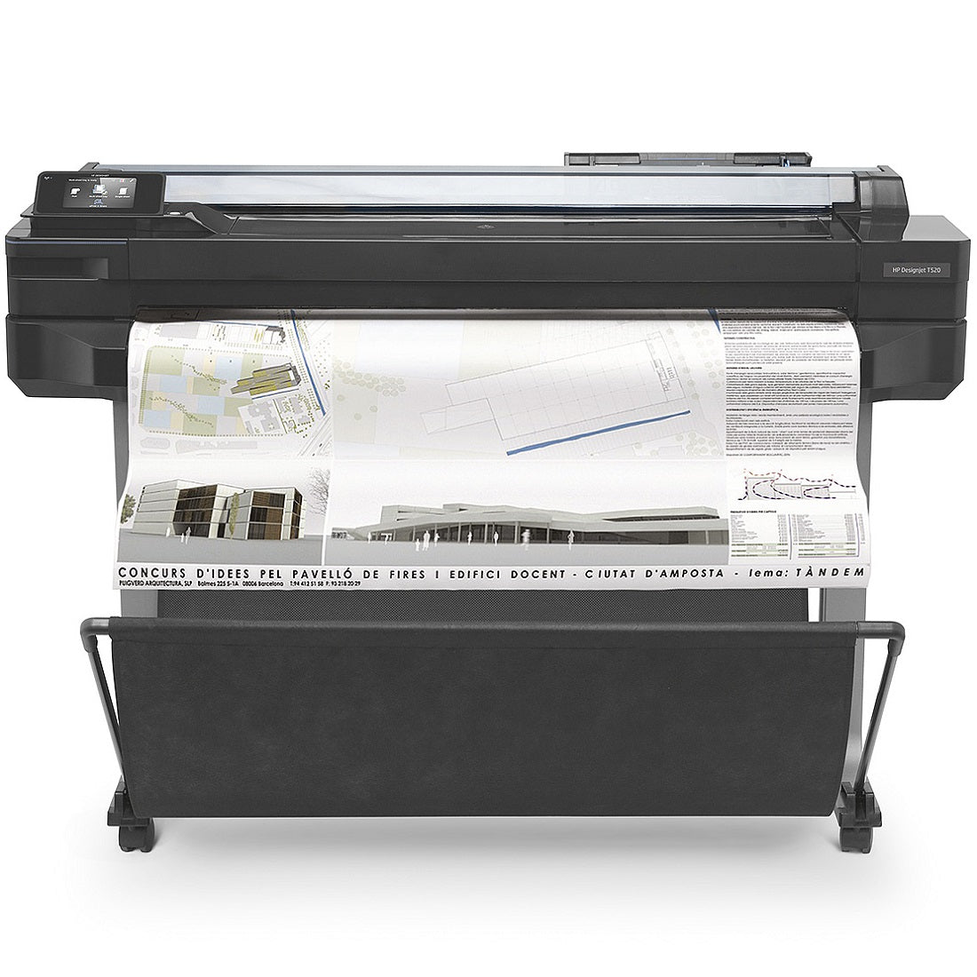Absolute Toner $39/Month HP DesignJet T520 Large Format Wireless Printer (CQ893C) - 36" inch (914-mm), With Mobile Printing Large Format Printer