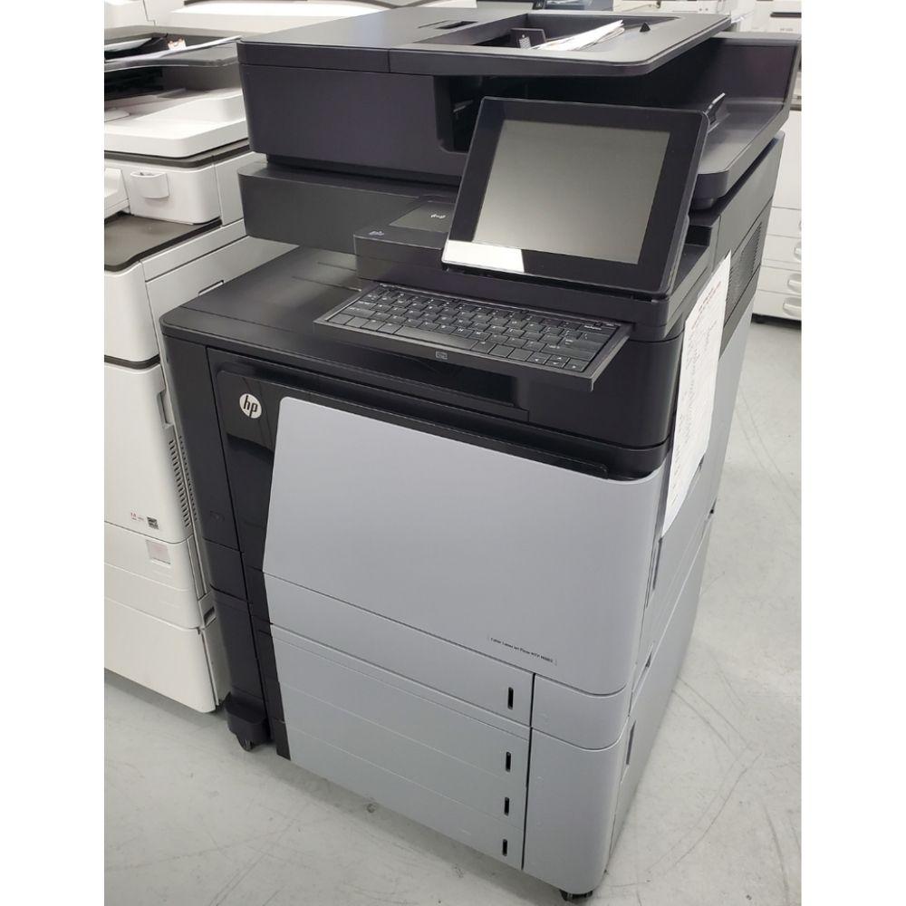 Absolute Toner HP Color LaserJet Enterprise Flow M880 A3 Color Multifunction Laser Printer, Copier, Scanner, Touch LCD, Keyboard For Business Showroom Color Copiers