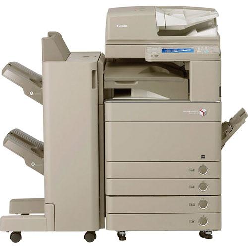 Absolute Toner Pre-owned Canon imageRUNNER ADVANCE C5250 5250 Color Copier Scan 120IPM Print 50PPM Single Pass Duplex Scanner Finisher Stapler Office Copiers In Warehouse