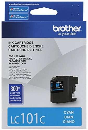 Absolute Toner Brother Genuine OEM LC101C Cyan Ink Cartridge Original Brother Cartridges