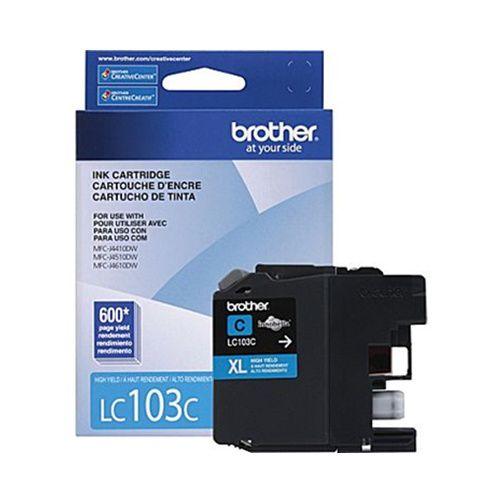 Absolute Toner Brother Genuine OEM LC103CS Innobella High Yield Cyan Ink Cartridge, Yield up to 600 Pages Brother Ink Cartridges