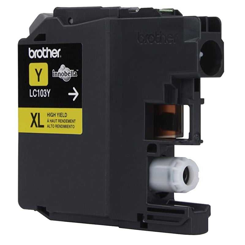 Absolute Toner Brother Genuine OEM LC103Y Yellow High Yield Ink Cartridge, LC103YS Original Brother Cartridges