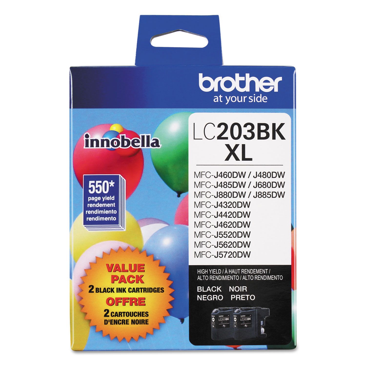 Absolute Toner Brother LC2032PKS Original Genuine OEM Black Ink Cartridge Brother Ink Cartridges