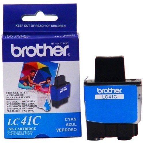 Absolute Toner Brother LC41CY Original Genuine OEM Cyan Ink Cartridge Original Brother Cartridge