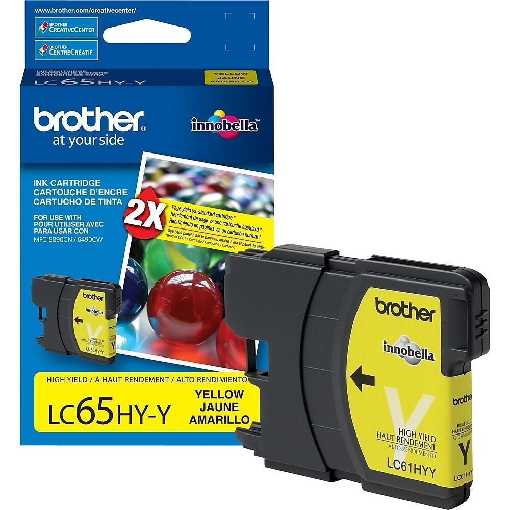 Absolute Toner Original Brother LC65HYYS Genuine OEM High Yield Ink Cartridge Yellow Brother Ink Cartridges